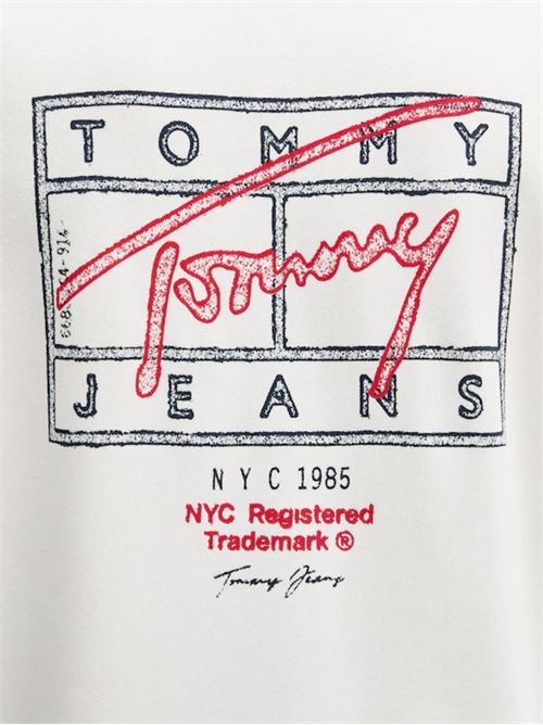 Felpa girocollo con grafica sul retro Tommy Jeans | DM0DM22366YBL